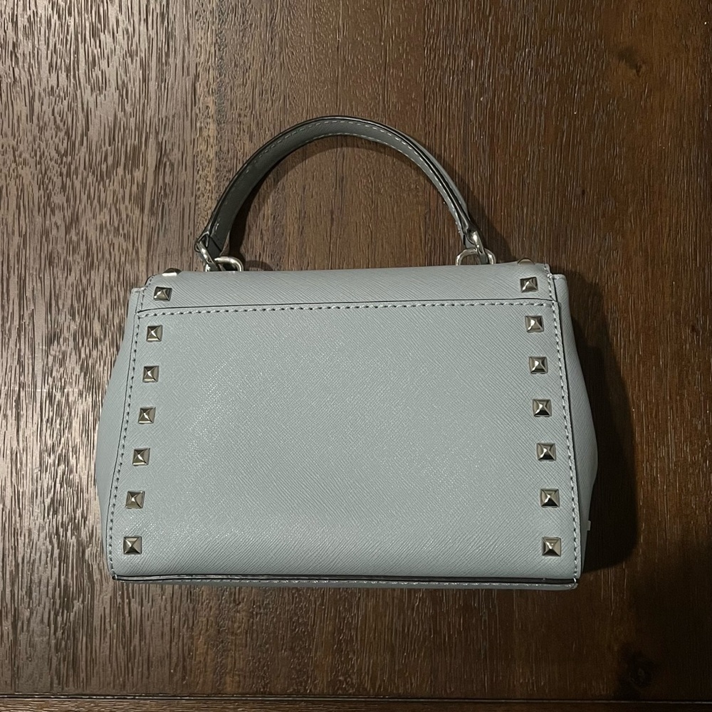 Michael Kors Pale Blue Studded Mini Bag - Picture 2 of 5
